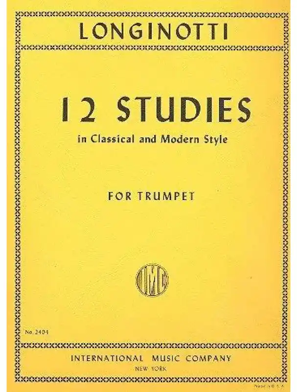 Nejprodávanější Paolo Longinotti 12 Studies in Classical and Modern Style (noty na trubku)