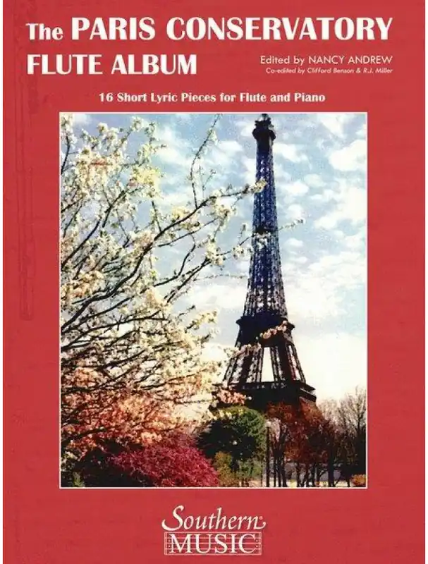 Originální Paris Conservatory Flute Album 16 Short Lyric Pieces For Flute And Piano (noty na příčnou flétnu, klavír)