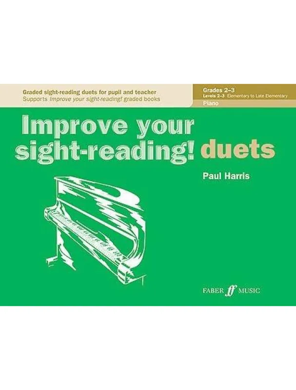 Jen Po Omezenou Doba Paul Harris Improve Your Sight Reading! Duets Grade 2-3 Piano (noty na čtyřruční klavír)