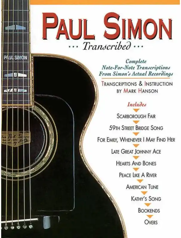 Paul Simon Transcribed (noty, tabulatury na kytaru) Top Prodej