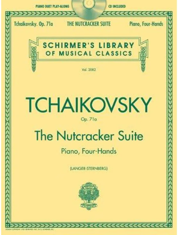 Petr Iljič Čajkovskij Louskáček - suita (noty, čtyřruční klavír) (+audio) Zlevněný