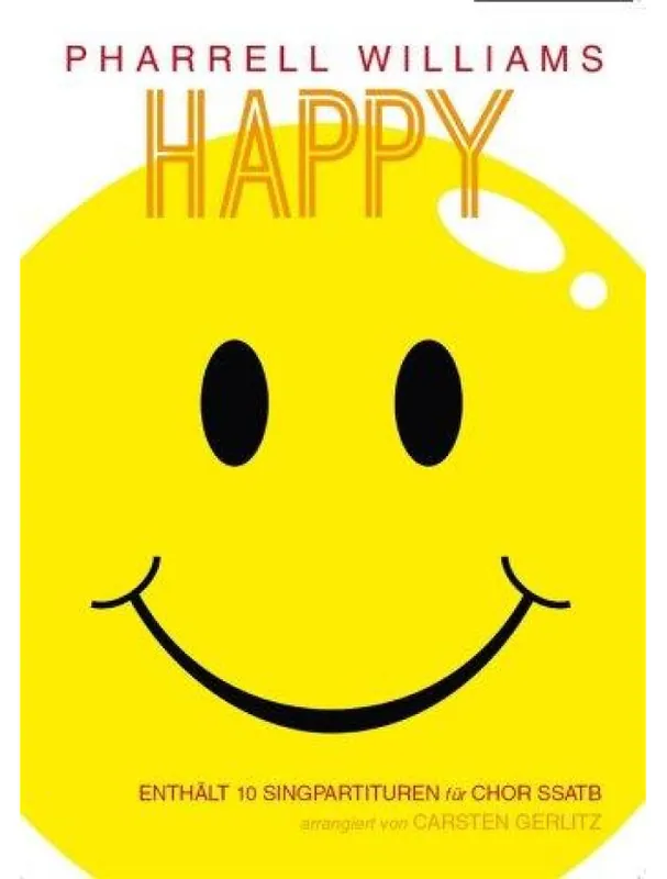 Značkový Pharrell Williams Happy - SSATB (noty na sborový zpěv)