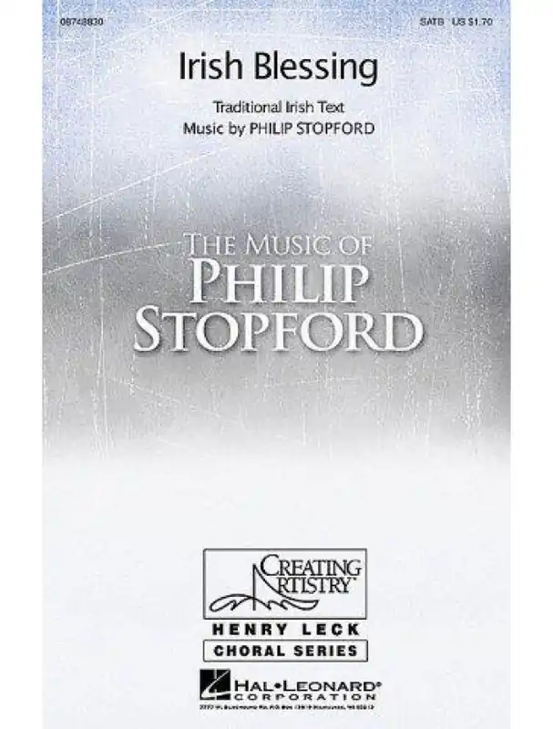 Philip Stopford Irish Blessing (SATB) (noty na sborový zpěv, klavír, varhany) - SADA 5 ks Akční Cena