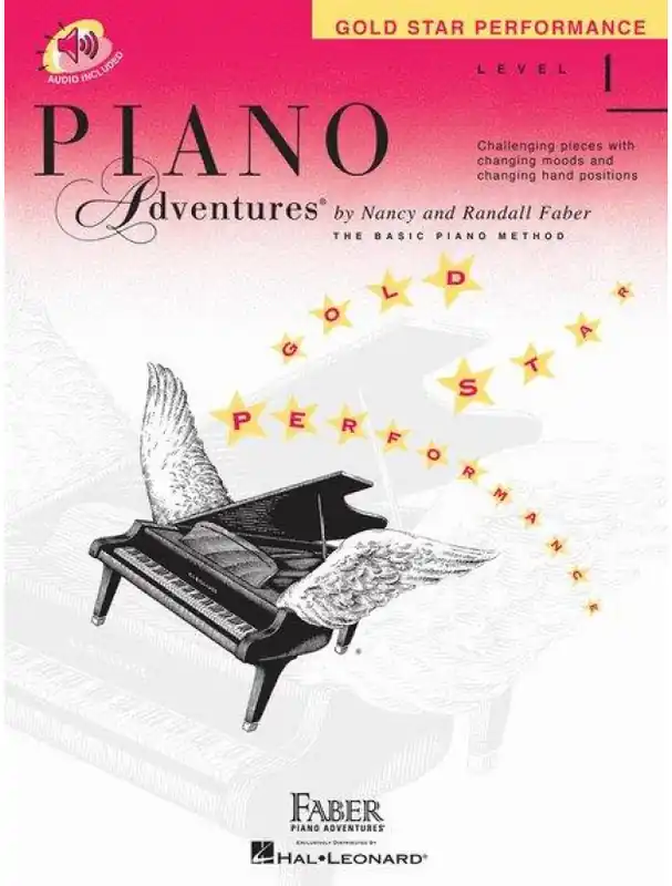 Horká Nabídka Piano Adventures - Gold Star Performance - Level 1 (noty na snadný sólo klavír) (+audio)