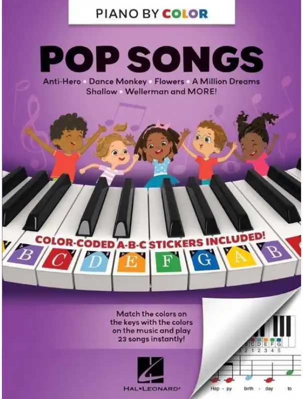Piano by Color Pop Songs (noty na super snadný klavír) Bezpečná Platba