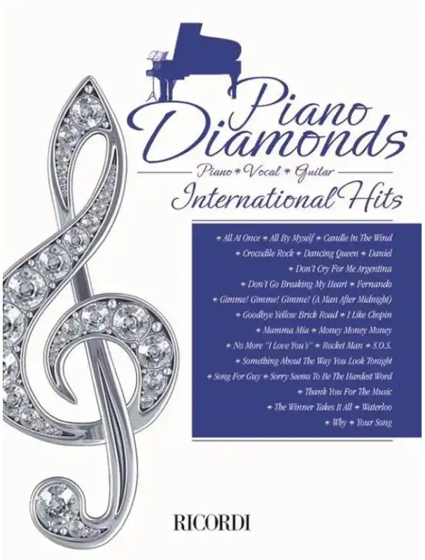 Nejprodávanější Piano Diamonds International Hits (noty na klavír, zpěv, akordy)