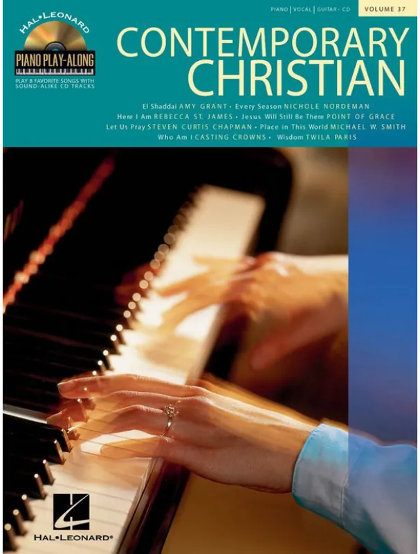 Tovární Cena Piano Play-Along 37 Contemporary Christian (noty na klavír, zpěv, akordy)(+audio)