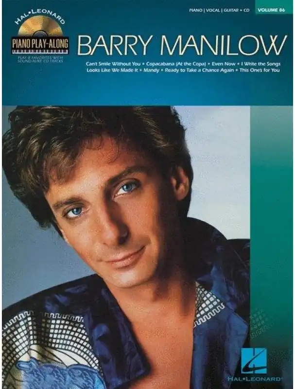 Piano Play-Along 86 Barry Manilow (noty na klavír, zpěv, akordy) (+audio) Cenová Bomba