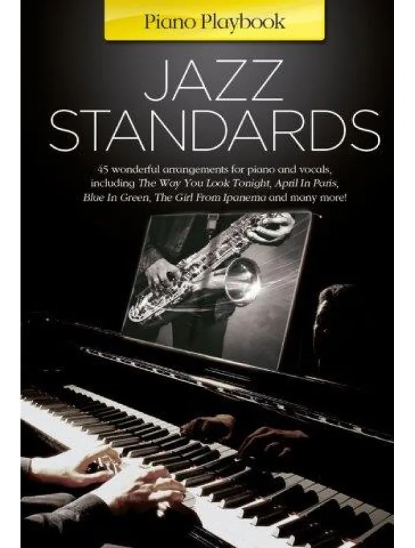 Piano Playbook Jazz Standards (noty na klavír, zpěv, akordy na kytaru) Akce