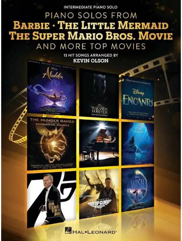 Piano Solos from Barbie, Little Mermaid, Super Mario Bros. Movie & More Top Movies (noty na klavír) Akční Cena