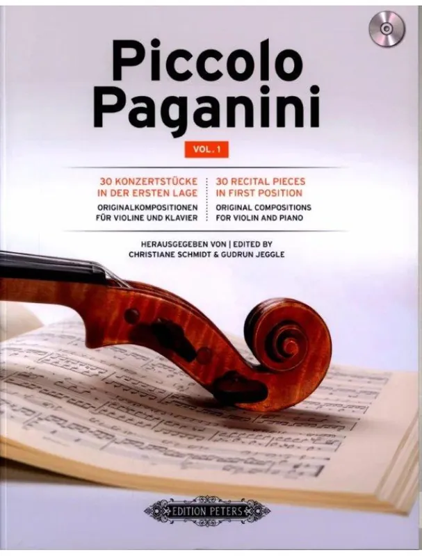Piccolo Paganini 1 (noty na housle, klavír)(+audio) Horká Nabídka