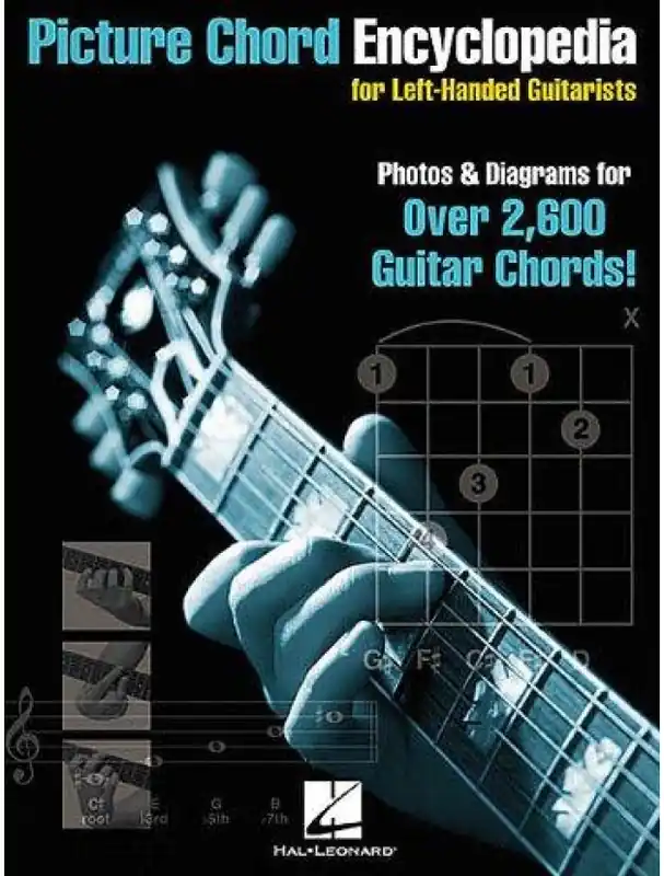 Picture Chord Encyclopedia For Left-Handed Guitarists (akordy na kytaru) Nakupujte Hned