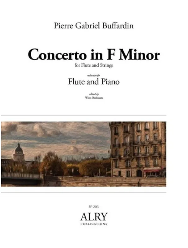 Pierre Gabriel Buffardin Concerto in F Minor for Flute and Piano (noty na příčnou flétnu, klavír) Oblíbený