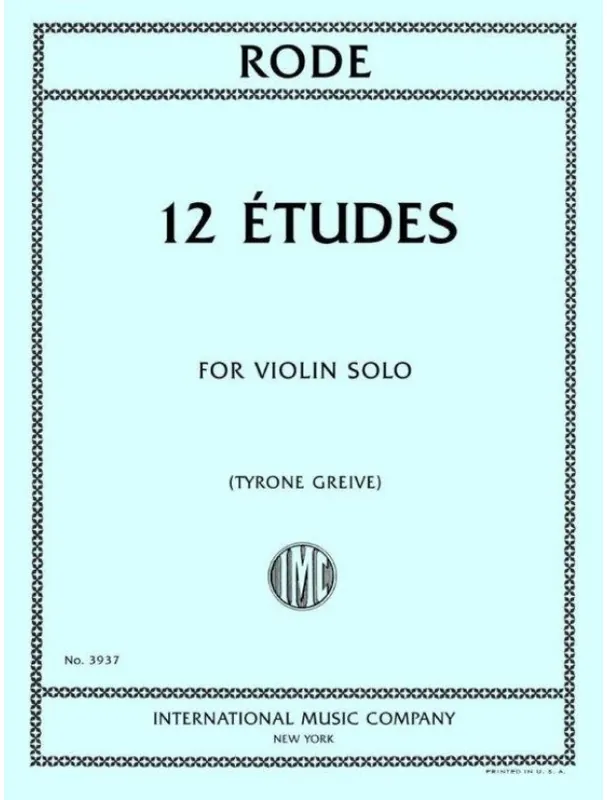Ověřený Pierre Rode 12 Etudes - Greive (noty na housle)