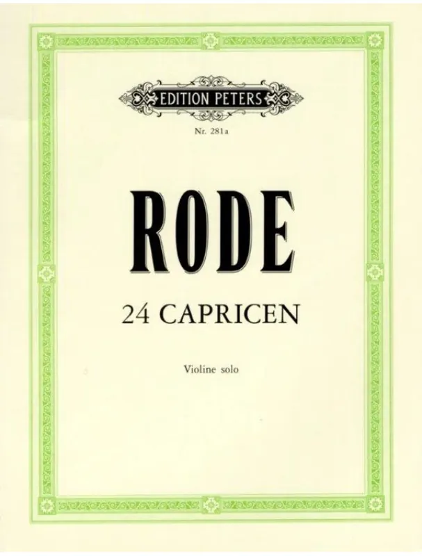 Pierre Rode 24 Caprices (noty pro housle) Cenově Výhodný