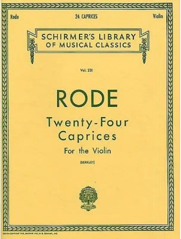 Výprodej Pierre Rode Twenty Four Caprices (noty na housle, klavír)