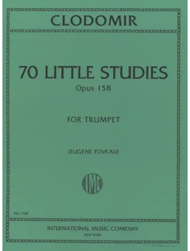 Vysoce Kvalitní Pierre-Francois Clodomir 70 Little Studies op. 158 - Foveau (noty na trubku)