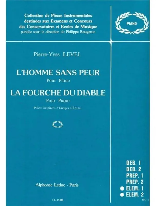 Pierre-Yves Level LHomme sans Peur & La Fourche du Diable (noty na klavír) Oblíbený