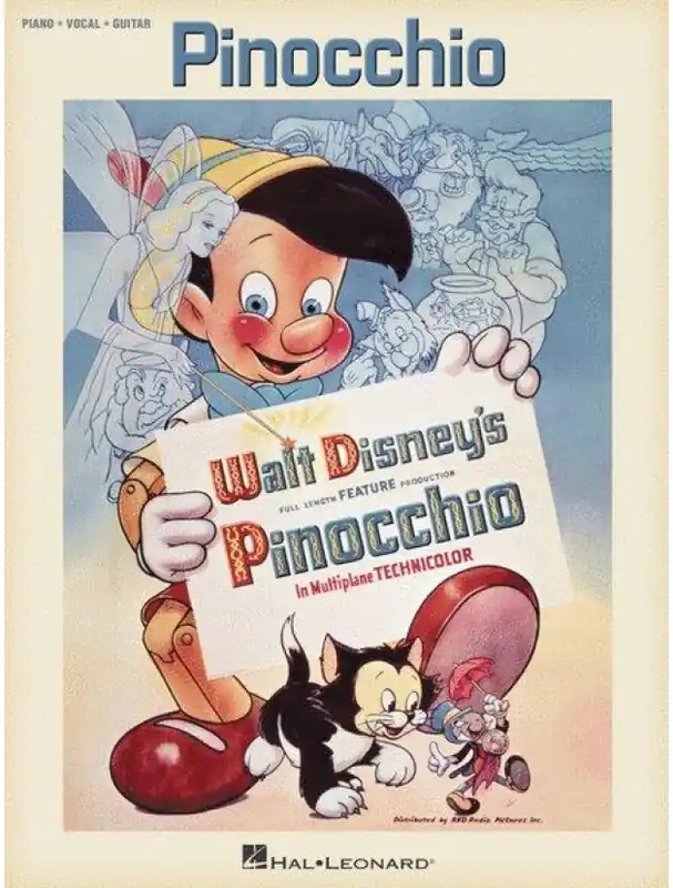 Odeslání Ihned Pinocchio (noty na klavír, zpěv, akordy)