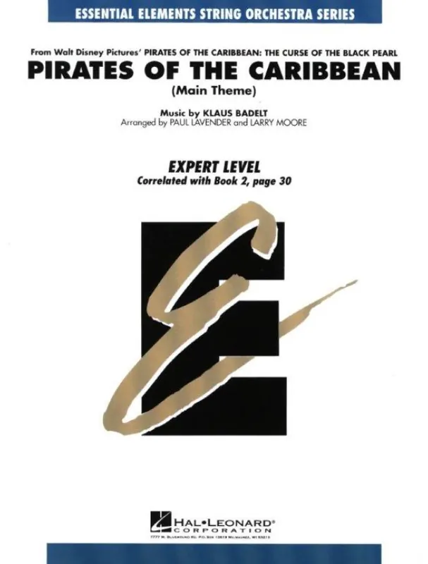 Ihned K Objednání Pirates of the Caribbean Main Theme from The Curse of the Black Pearl (noty pro smyčcový orchestr, party, partitura)