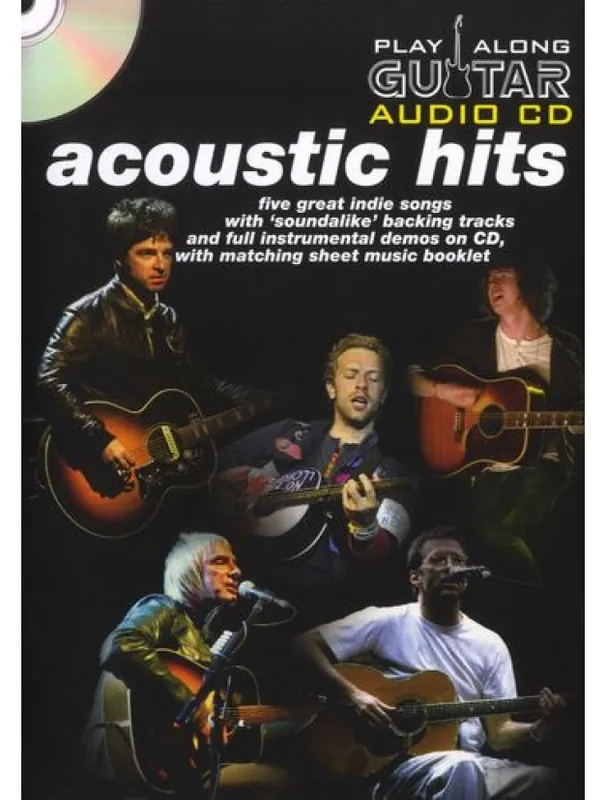 Zlevněný Play Along Guitar Audio CD Acoustic Hits (tabulatury, noty, kytara) (+CD)