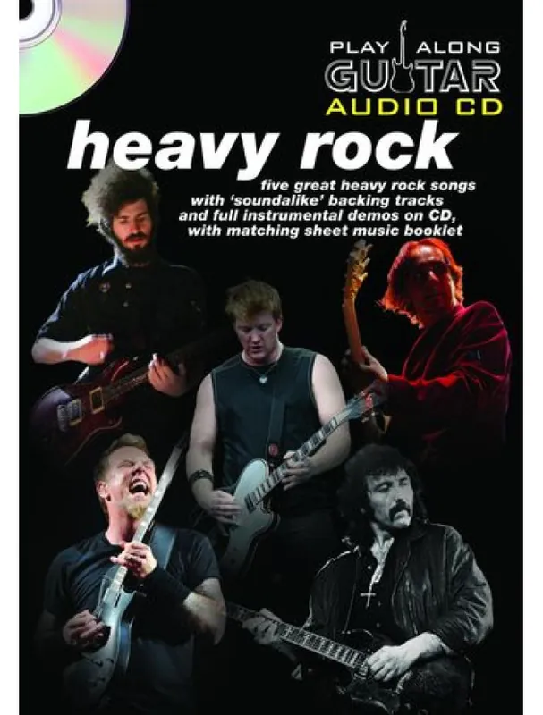 Levný Play Along Guitar Audio CD Heavy Rock (tabulatury, noty, kytara) (+CD)