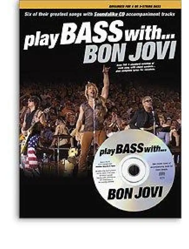 Play Bass With... Bon Jovi (noty, tabulatury, baskytara) (+audio) Jen Po Omezenou Doba