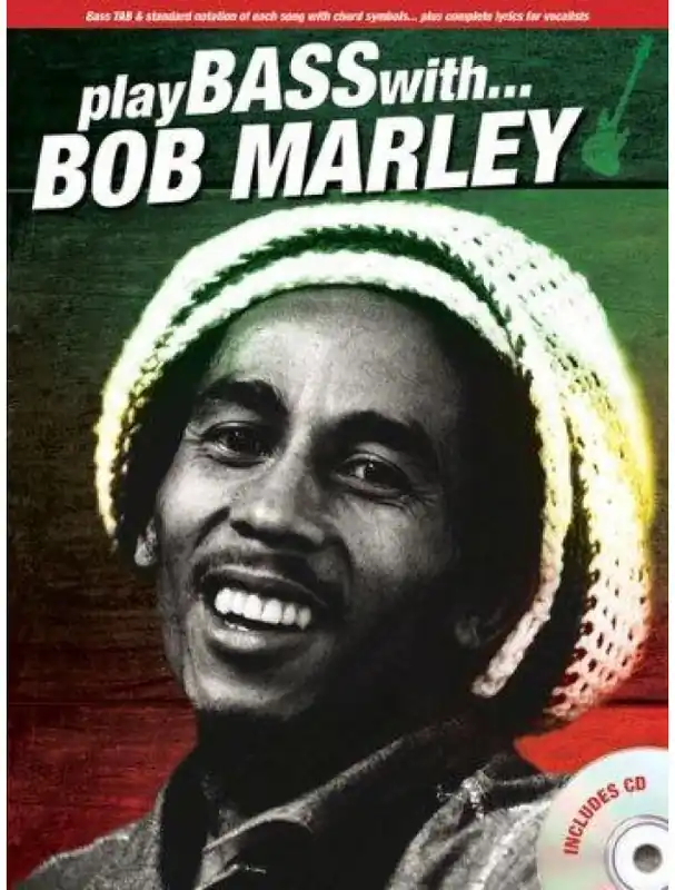 Originální Play Bass With… Bob Marley (noty, tabulatury na baskytaru) (+audio)
