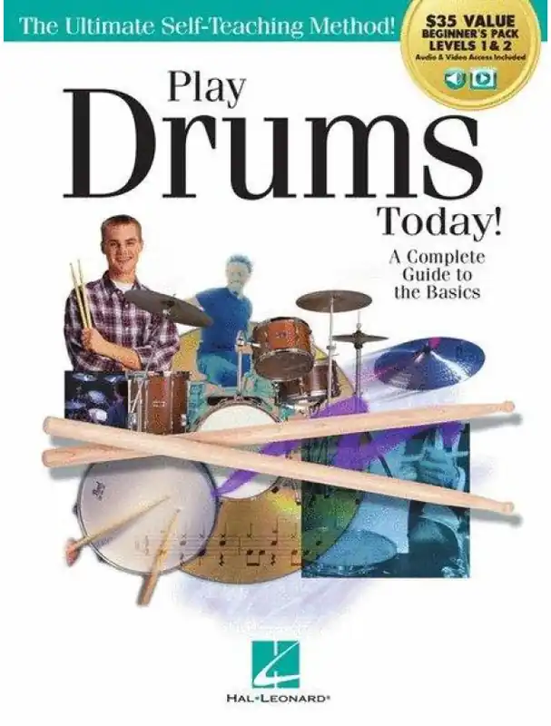 Play Drums Today! Beginner‘s Pack (noty na bicí) (+audio+video) Pouze Dnes