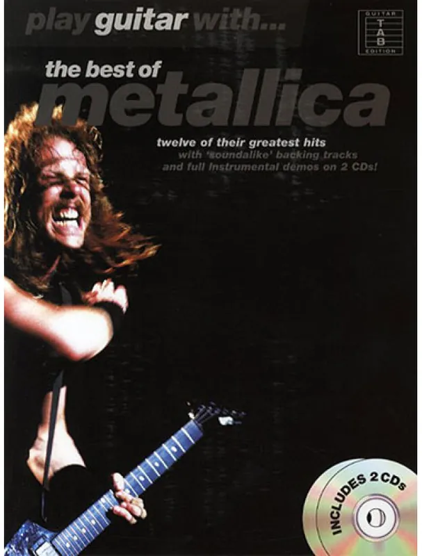 Autentický Play Guitar With... The Best Of Metallica (tabulatury, noty, kytara) (+audio)