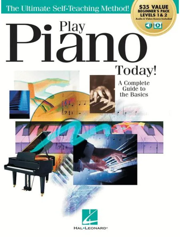Horká Nabídka Play Piano Today! All-in-One Beginner‘s Pack - Book 1+2 (noty na klavír) (+audio/video)