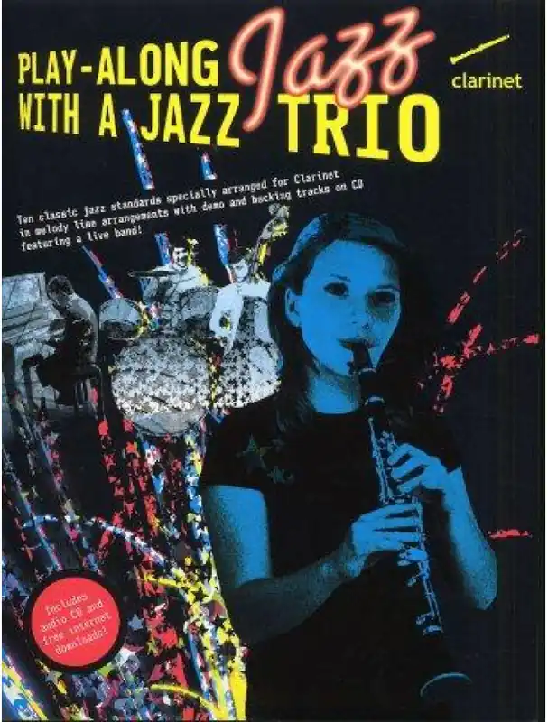 Tovární Cena Play-Along Jazz With A Jazz Trio Clarinet (noty, klarinet) (+audio)