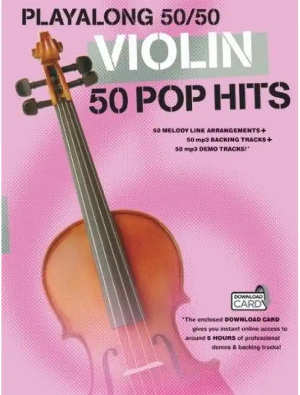 Playalong 50/50 Violin - 50 Pop Hits (noty na housle) (+audio) Super Cena