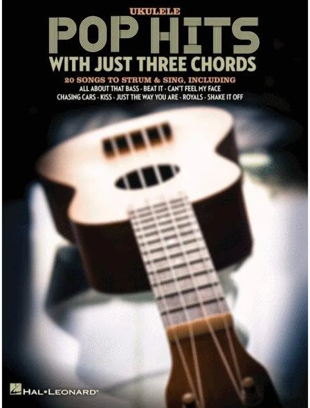 Koupit Online Pop Hits With Just Three Chords (noty, melodická linka, akordy na ukulele)