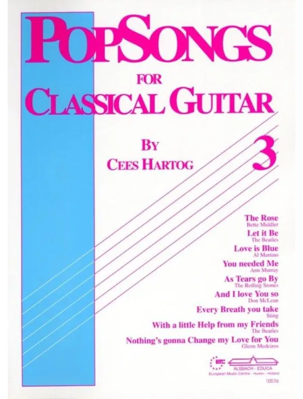 Popsongs For Classical Guitar 3 (noty na kytaru) Cenová Bomba