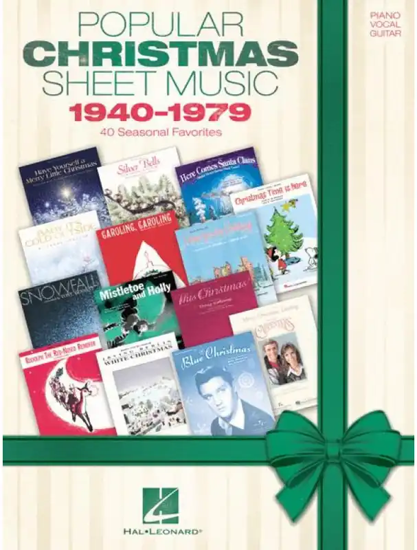 Novinka Popular Christmas Sheet Music 1940-1979 (noty na klavír, zpěv, akordy)
