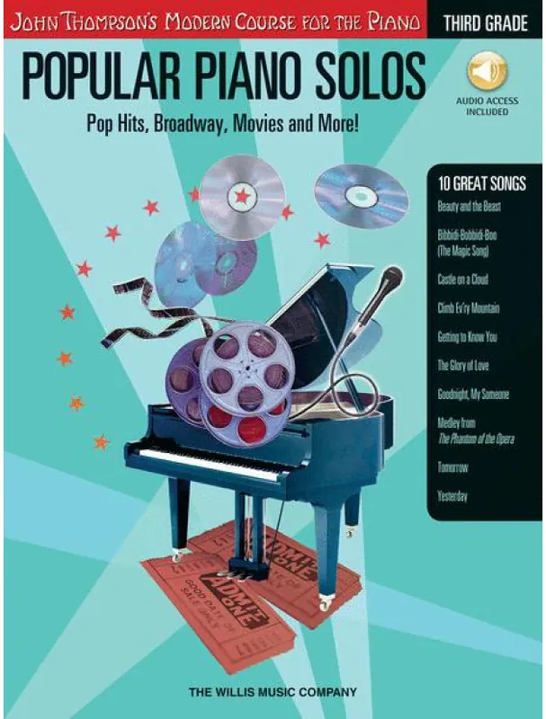 Vrácení Zdarma Popular Piano Solos Pop Hits, Broadway, Movies And More! Grade 3 (noty na klavír) (+audio)