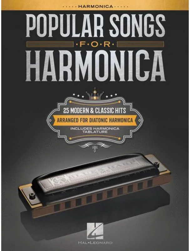 Oblíbený Popular Songs for Harmonica (noty na harmoniku)