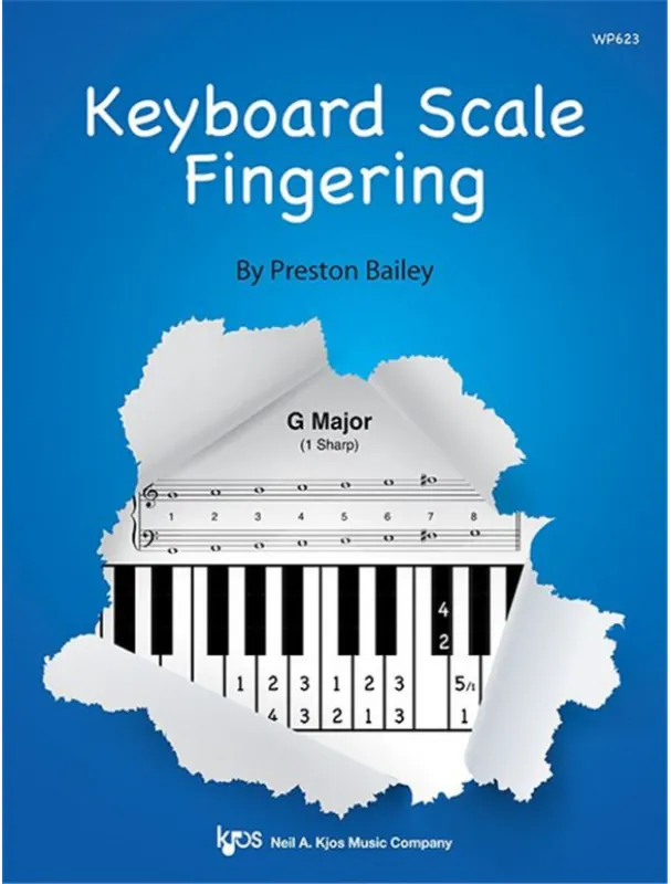 Finální Výprodej Preston Bailey Keyboard Scale Fingering (noty na klavír)