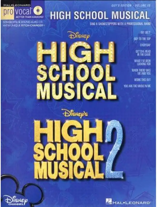 Rychlé Dodání Pro Vocal 28 High School Musical (Male Edition) (noty, melodická linka, akordy, texty) (+audio)