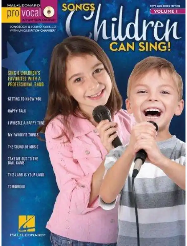 Ověřený Pro Vocal Boys‘ & Girls‘ Edition 1 Songs Children Can Sing! (noty, melodická linka, akordy) (+audio)