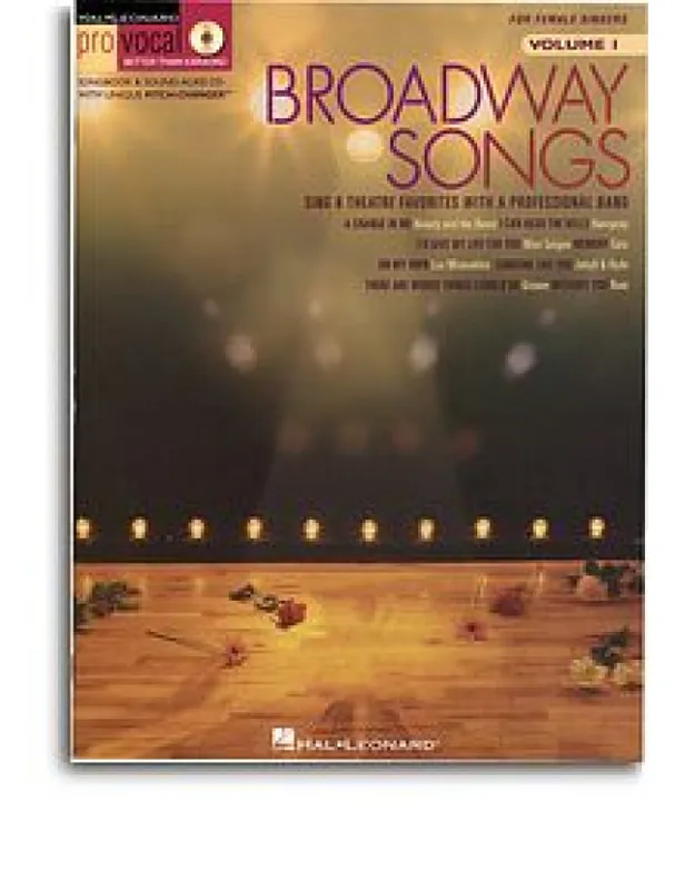 Pro Vocal For Female Singers Broadway Songs - For Female Singers (noty, akordy, zpěv) (+audio) Cenově Výhodný