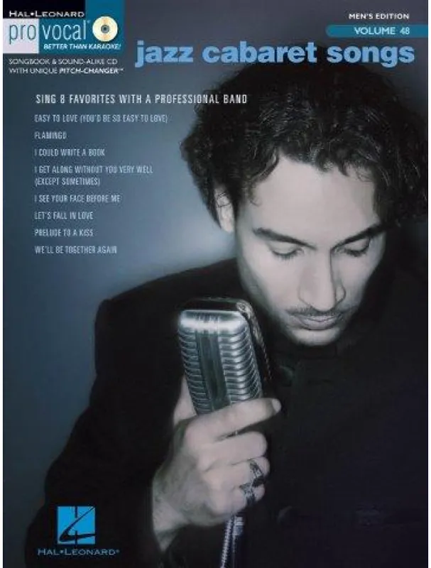Ihned K Objednání Pro Vocal Men‘s Edition 48 Jazz Cabaret Songs (noty, melodická linka, akordy) (+audio)