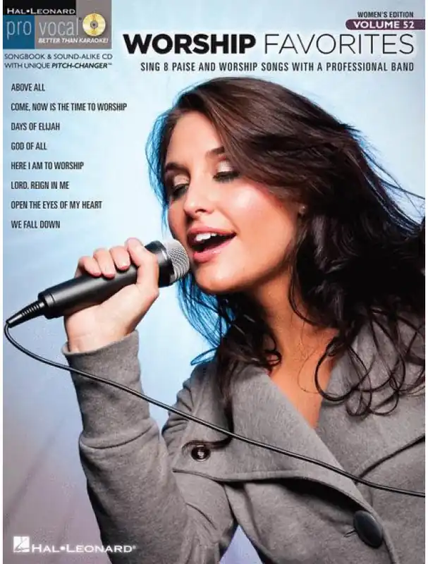 Výhodná Nabídka Pro Vocal Women‘s 52 Worship Favorites (noty, melodická linka, akordy) (+audio)