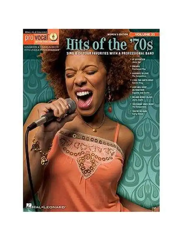 Pro Vocal Women‘s Edition 32 Hits Of The ‘70s (noty, melodická linka, akordy, texty) (+audio) Nakupujte Hned