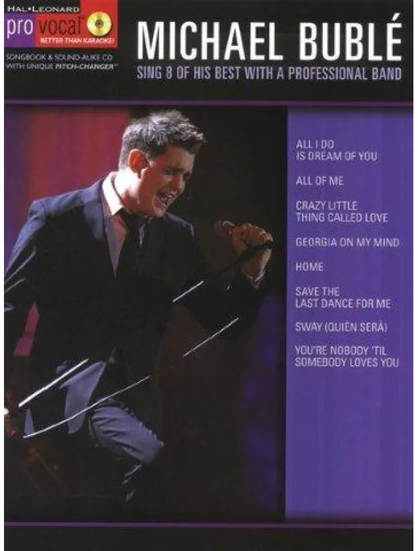 Pro Vocal Michael Bublé (noty, melodická linka, akordy, texty) (+audio) Originální