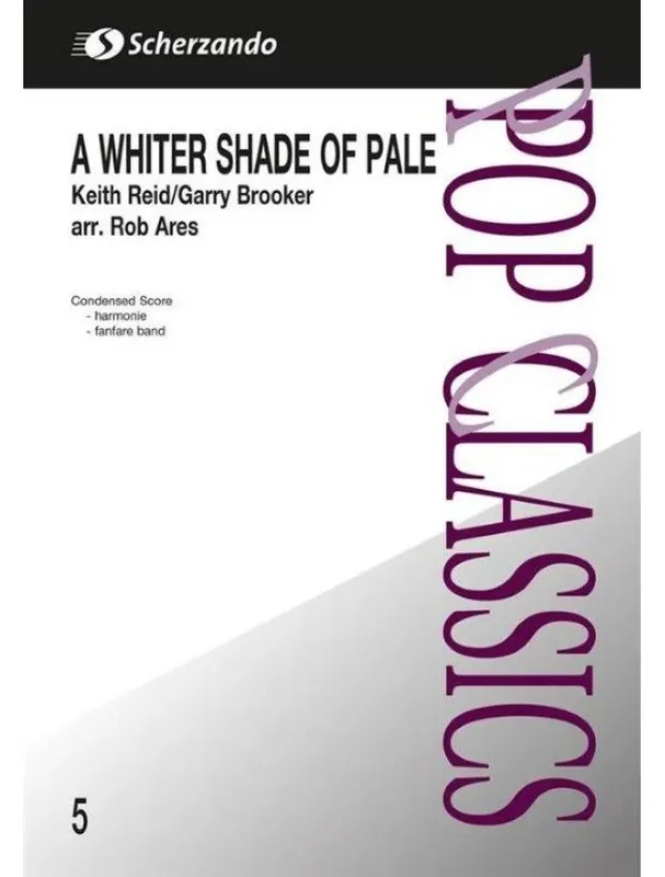 Procol Harum A Whiter Shade of Pale (noty pro koncertní orchestr, party, partitura) Nejprodávanější