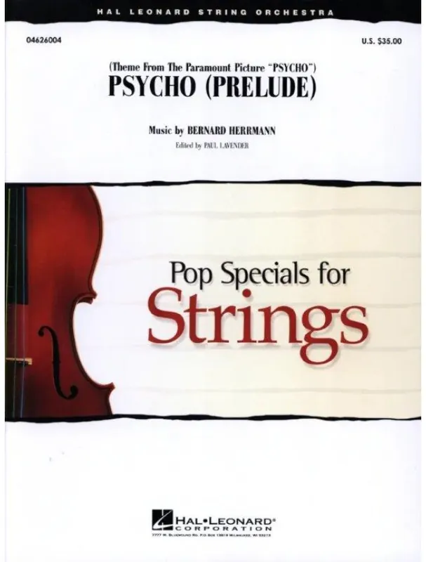 Psycho Prelude (noty pro smyčcový orchestr, party, partitura) Časově Omezené