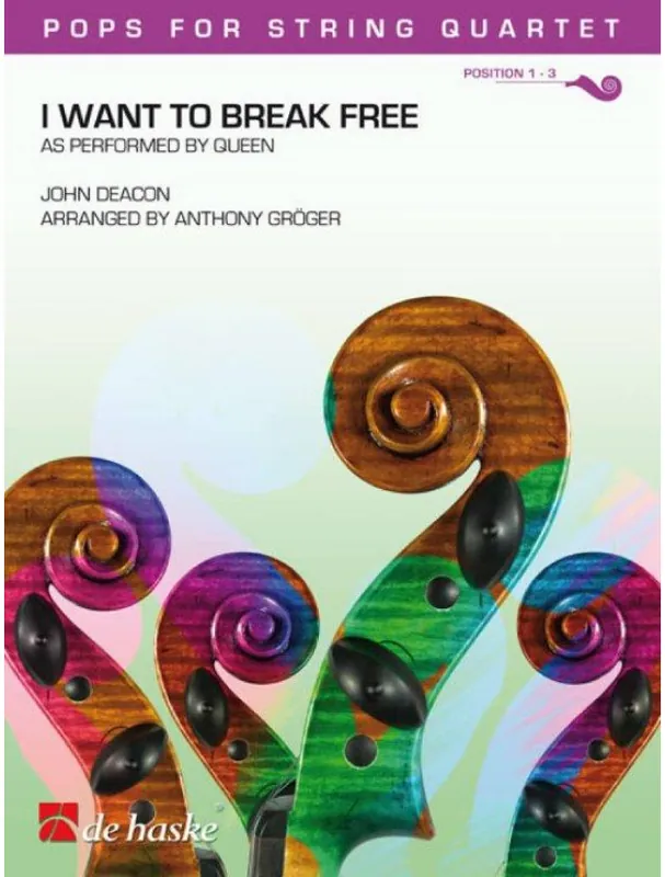 Queen I Want To Break Free (noty pro smyčcový kvartet, party, partitura) Akční Cena