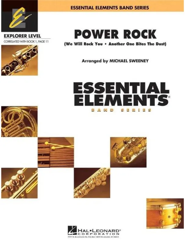 Autentický Queen Power Rock (noty pro školní orchestr, party, partitura)